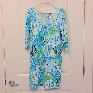 Lilly Pulitzer 3/4 sleeve t shirt dress, Medium